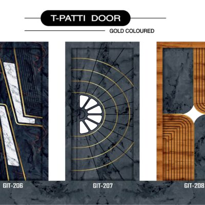 Wooden T-patti door design